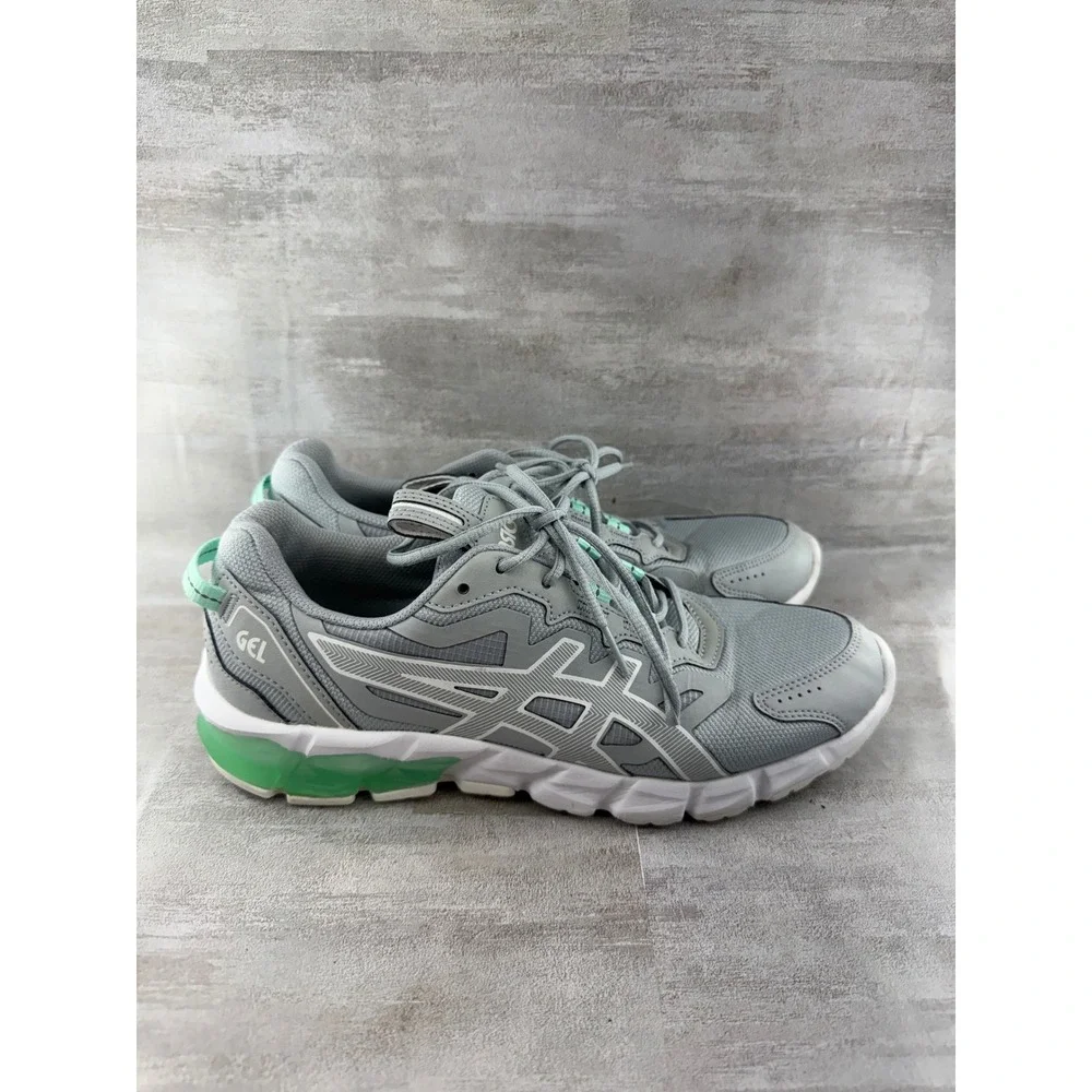 ASICS GEL-Quantum 90 Women Grey Mint Green Running Shoes 1202A040 Size 9.5